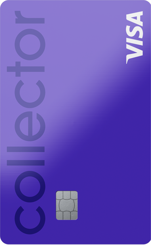 Collector Purple kreditkort – framsida